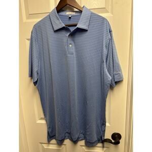 Peter Millar summer comfort Golf Polo Blue Sz XXL
